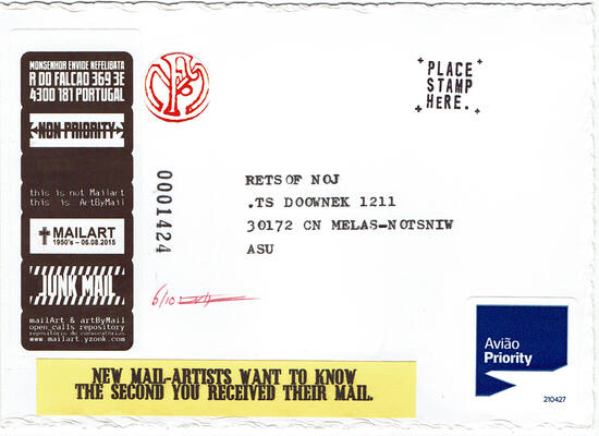 Jon Foster 10 Years of Mail-Art #06
Jon Foster 10 Years of Mail-Art #06